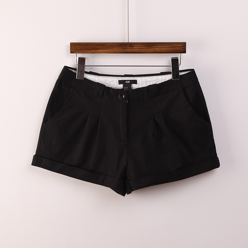 Women's Basic Flange Cotton Casual Shorts Shorts on Luulla