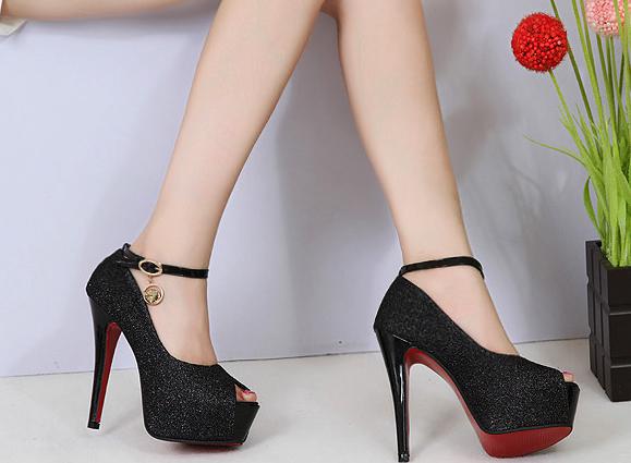 Women's High-heeled Shoes With Stiletto Heel And Piscine Mouth on Luulla