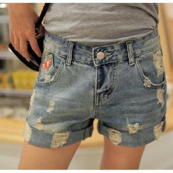 Frayed Jeans Shorts Shorts..