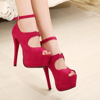 Female Nightclub Sexy High-heeled Sandals With Piscine Mouth on Luulla